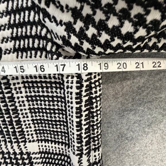 Cupcakes And Cashmere Fernando Jacket Small Black White Houndstooth Preppy - Picture 7 of 15